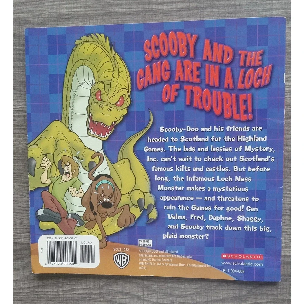Scooby-doo And The Loch Ness‎ Monster- paperback, Jesse Leon McCann,